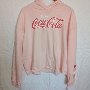 Kohl's Women's Pink Coca Cola Hoodie Sweater